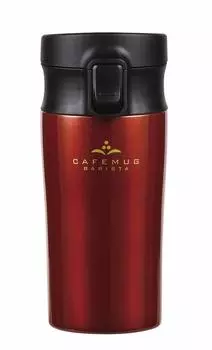 PEARL METAL Бутылка для воды 400 мл для питья кофе вишневый стакан One Touch Cafe Mug Barista HB-4536