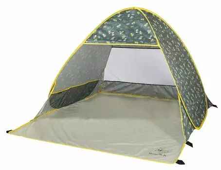 Палатка Pearl Metal Captain Stag Disney Палатка Пляжная палатка Duo UV 2 Приблизительно татами 6 колышков и сумка для переноски в комплекте Винни-игрушка One-Touch Pop-up [Для