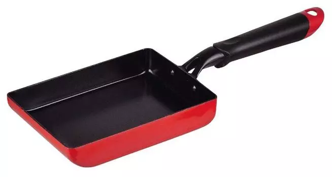 Pearl Metal Ceramic Bright 2 Tamagoyaki Frying IH Pan, Compatible, HB-7052 чёрный