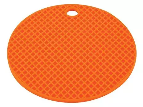 Pearl Metal Chef Support Silicone Pot Stand Round Orange H-8851