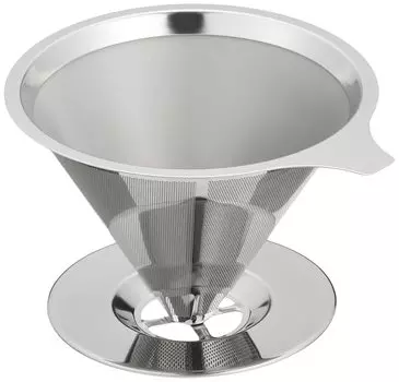 Pearl Metal Coffee Dripper Stainless Steel Filter Fan to Make 18-8 HB-2934