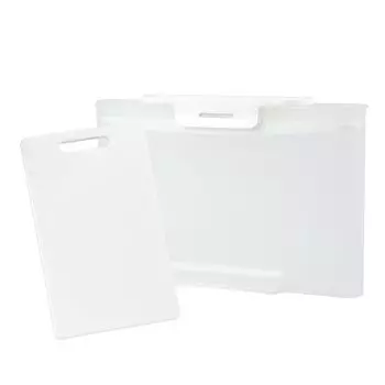 Pearl Metal Cutting Board Dipping Container Made in Japan Whole Disinfecting Bleaching Heat Resistant Antibacterial Cutting Board M Size 320 x 200 x белый