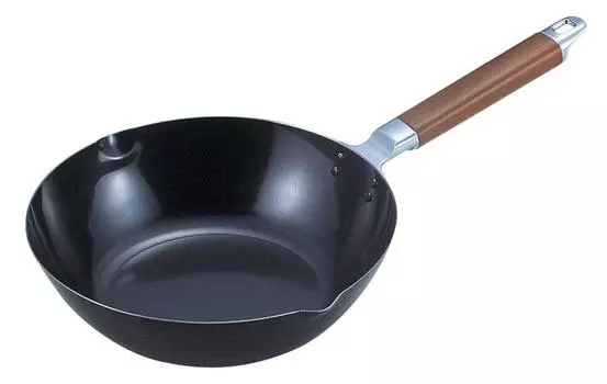Pearl Metal Deep Iron Frying Pan 26cm IH Compatible Blason Made in Japan H-8152