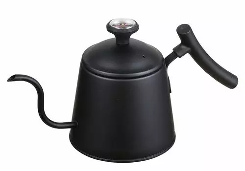 Pearl Metal Drip Pot Black with Thermometer Stainless Steel Delicious Cafe 1.1L HB-4728