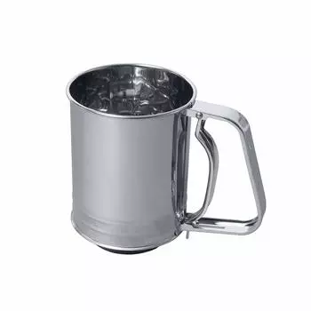 Pearl Metal EE Sweets Stainless Steel Double Ami Automatic Powder Sieve L [Made in Japan] D-4725