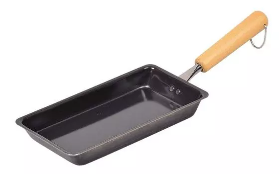 Pearl Metal Egg Roll Iron Frying Pan 10.5 x 21cm Compatible with IH, Can be rolled up at once, For Lunch Boxes, Egg Roller, Iron Craftsman, Made in