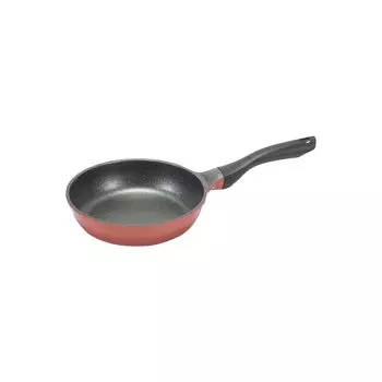 Pearl Metal Frying IH совместима с любой керамической сковородой Mega Stone Quickly, 20 см, совместима, источники, обработка, покрытие, моющаяся, HB-6677 красный