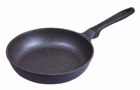 Pearl Metal Frying Pan Blue 26cm Fluffy and Light Mega Stone Frying Pan HB-4849 синий