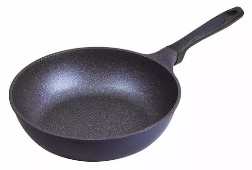 Pearl Metal Frying Pan Blue 28cm Hot Pot Fluffy and Light Mega Stone HB-4852 синий