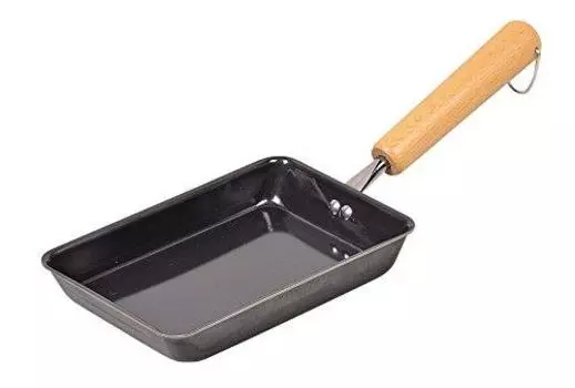 Pearl Metal HB-908 Egg Frying Pan, 5.1 x 7.9 inches (13 x 20 cm), Induction Compatible, Egg Grill, Iron Worker, Made in Japan