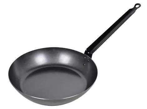 Pearl Metal Iron Frying Pan 22cm IH Compatible Iron Craftsman Made in Japan Black HB-1519