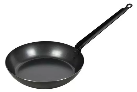 Pearl Metal Iron Frying Pan 26cm IH Compatible Iron Craftsman Made in Japan Black HB-1521