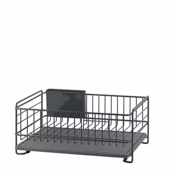 Pearl Metal Iron Tableware Drainer Basket Dark Gray with Diatomite Tray AZ-5508 темно-серого