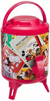 Pearl Metal Jug Tank Disney Water Jug 3L 1 Bottle Type with 2 Cups Mickey Thermal/Cold Mouse/Poster