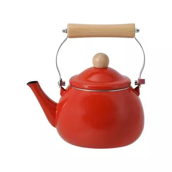 Pearl Metal Kettle Medicine Can Enamel Enamel IH Compatible Red Amulet 1.8L HC-384 красный