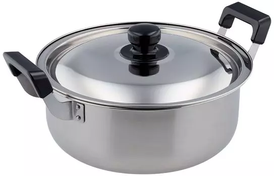 Pearl Metal Large with pot IH NEW Danran pot, two-handled pot, 26cm, lid, compatible, HB-1794
