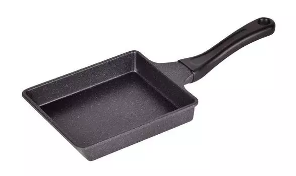 Pearl Metal Lightweight Omelet Frying Gas Stovetop Strong Pan, Large, Only, Marble, HB-1230