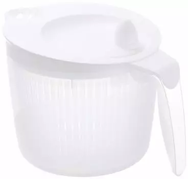 Pearl Metal Made in Japan Salad Spinner Resin Vegetable Drainer Grip Type ENJOY KITCHEN C-4698