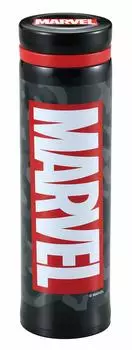 Pearl Metal Marvel Water Bottle Bottle 500ml Direct Drink Easy Open Lightweight Personal Bottle with Ice Stopper Vacuum Insulated Camouflage