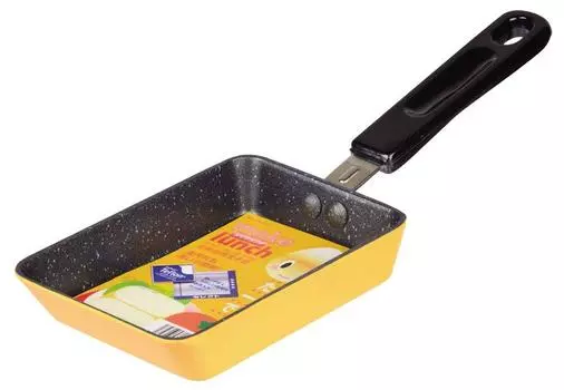 Pearl Metal Mini Tamagoyaki Frying Gas Fire Tamagoyaki Teflon Select Make Lunch Pan, Only, Marble, HB-212