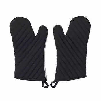 Pearl Metal Mittens Silver Processed Back Side Left and Right Limited Black Set of 2 BLKP Black Width 18 x Depth x Height 30cm [BLKP] N-7738 2.5