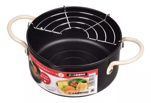 Pearl Metal Obe Hula Lunch Box Iron Two Handed Frying Pan 16cm HB-1318