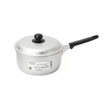 Pearl Metal One Hand Pot 20cm Aluminum Gas Fire Only Seret Cook HB-6434 серебряный