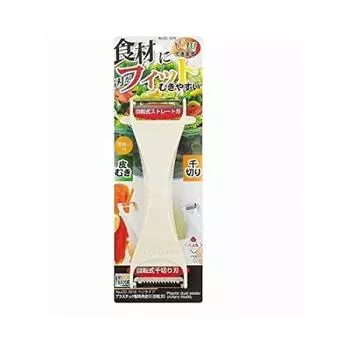 Вращающееся лезвие Pearl Metal Peeling Plastic, сделано в Японии, Vegelive, двойного назначения CC-1015 белый