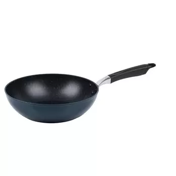 Pearl Metal Прочный из-за мрамора 28 IH Мраморный металлический шпатель с прессом для монет Темно-синий ободок, антипригарная обработка, см, совместимый, покрытие, OK, ободок, тёмно-синий