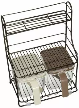 Pearl Metal Seasoning Rack 3 Tiers with 2 Stockers Rest II HB-1856
