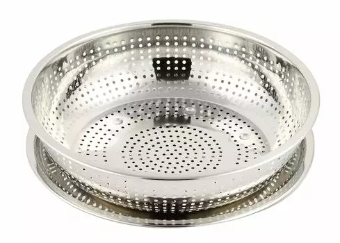 PEARL METAL Серебряный Диаметр x Высота Диаметр 28 x Высота 2 см Нержавеющая сталь Контейнер для сервировки Пищевой дуршлаг/Поднос Размер (Прибл.) серебряный