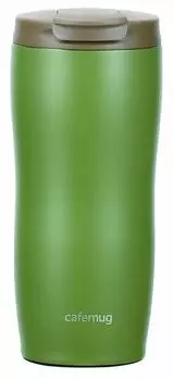 Pearl Metal Stainless Steel Tumbler 360 Smoky Green with Lid Cafe Mug HB-5168