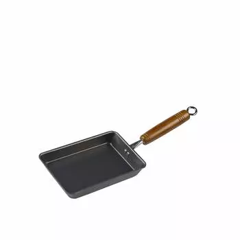 PEARL METAL Tamagoyaki Black 12 x 19cm Iron Tamagoyaki Light and Rust-resistant HB-4679