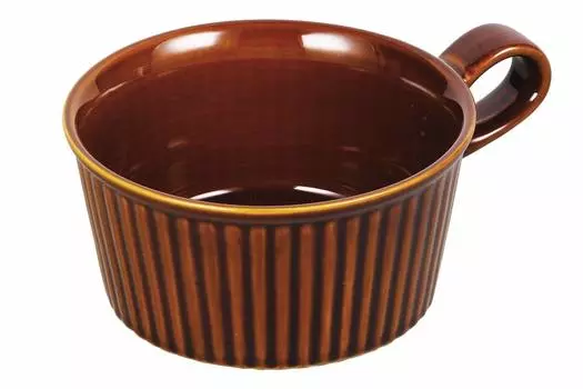 Pearl Metal Tonsui Brown Width x Depth 12 x Height Comes with a handle that can also be used as a soup cup Funtu Cook 15.5 6.5cm Ball-shaped L-1877 коричневый