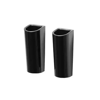 Pearl Metal Toothbrush Holder Set of 2 Magnet Magnet Storage Bathroom Kitchen Made in Japan BLKP Black [BLKP] AZ-5139