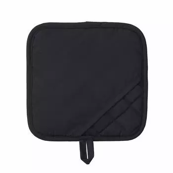 Подставка из жемчужного металла, которую также можно использовать как варежки. Силиконовая обработка на тыльной стороне. Ограниченная серия. Черный BLKP. Ширина 20 см x Глубина 1 см x Высота 20 см. чёрный