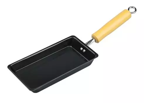 Pearl Metal Tsubame Sanjo Iron Tamagoyaki Frying x 20cm Frying IH Rollable at For Lunch Egg Frying The Black Pan, 9.5 Pan, Compatible, Once, Boxes,