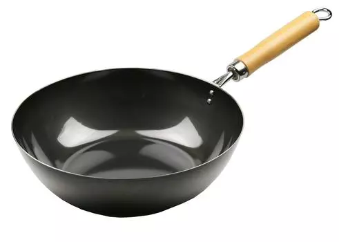 Pearl Metal Tsubamesanjo Iron Pot 26cm IH Compatible Deep Frying Pan The Iron Black Stir-Fry HB-2405