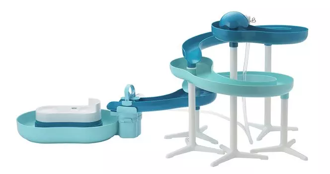 Pearl Metal Twist Slider Somen Noodle Bowl 720 Mint Blue Nayumen D-6678