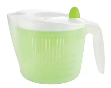 Pearl Metal Vegetable Drainer Salad Spinner Green Just right C-8492