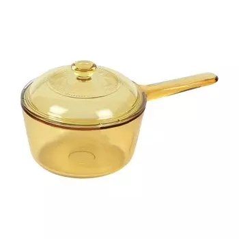 PEARL METAL VISIONS Vision Pot Saucepan 16cm Glass Microwave Safe Dishwasher Safe H 1.0L Heat-resistant CP-8690 янтарь
