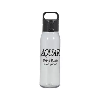 Pearl Metal Water Bottle Bottle 500ml Direct Drinking One Touch Lightweight Plastic Made in Japan Black Aquar 0.5L HB-6712 чёрный