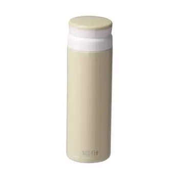Pearl Metal Water Bottle Bottle Mug Bottle 500ml with Ice Stopper Heat Insulation Cold Insulation Stainless Steel Smoky Yellow Cafe Mug Fit HB-6388