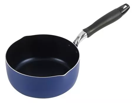 Pearl Metal Yukihira Pot 18cm Blue Diamond Coat IH Compatible Smart Choice HB-6004 синий