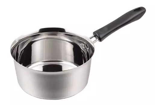 Pearl Metal Yukihira Pot 18cm IH Compatible Easy Pour Stainless Steel Pot Made in Japan HB-1888 серебряный