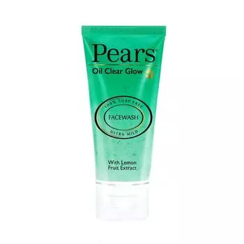 Pears Oil Clear Нежное ультрамягкое ежедневное очищающее средство для умывания для лица без масла с матовым эффектом, pH-сбалансированный, 100% без мыла, чистый экстракт цветков лимона, 60 г