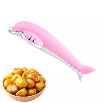 Шеллер для орехов пекан в форме дельфина, крабовый орехокол из нержавеющей стали, сверхпрочные инструменты для морепродуктов, орехокол для всех видов орехов чёрный