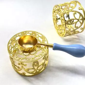 Печь для лакировки с полым огнем, винтажная печатная бусина для восковой печати, нагреваемая плавильная печь для восковой печати своими руками, плавильная печь для штампа восковой печати золотой