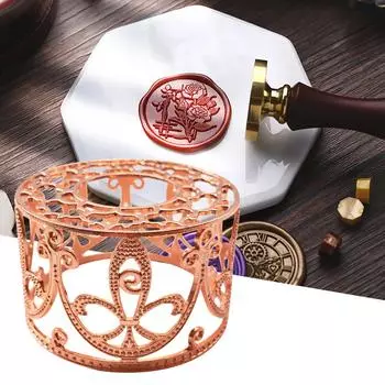 Печь для твердого лака Дровяная печь Печать воска Печать штампом Плавильная печь Пожарная краска Печать принадлежности Ложка для воска Плавильный котел для сургуча Ремесло розового золота