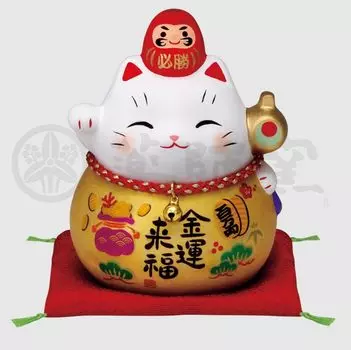 Печь Якуси Ая Хиссо Дарума Lucky Cat (Кинфукуцучи, Маленький)